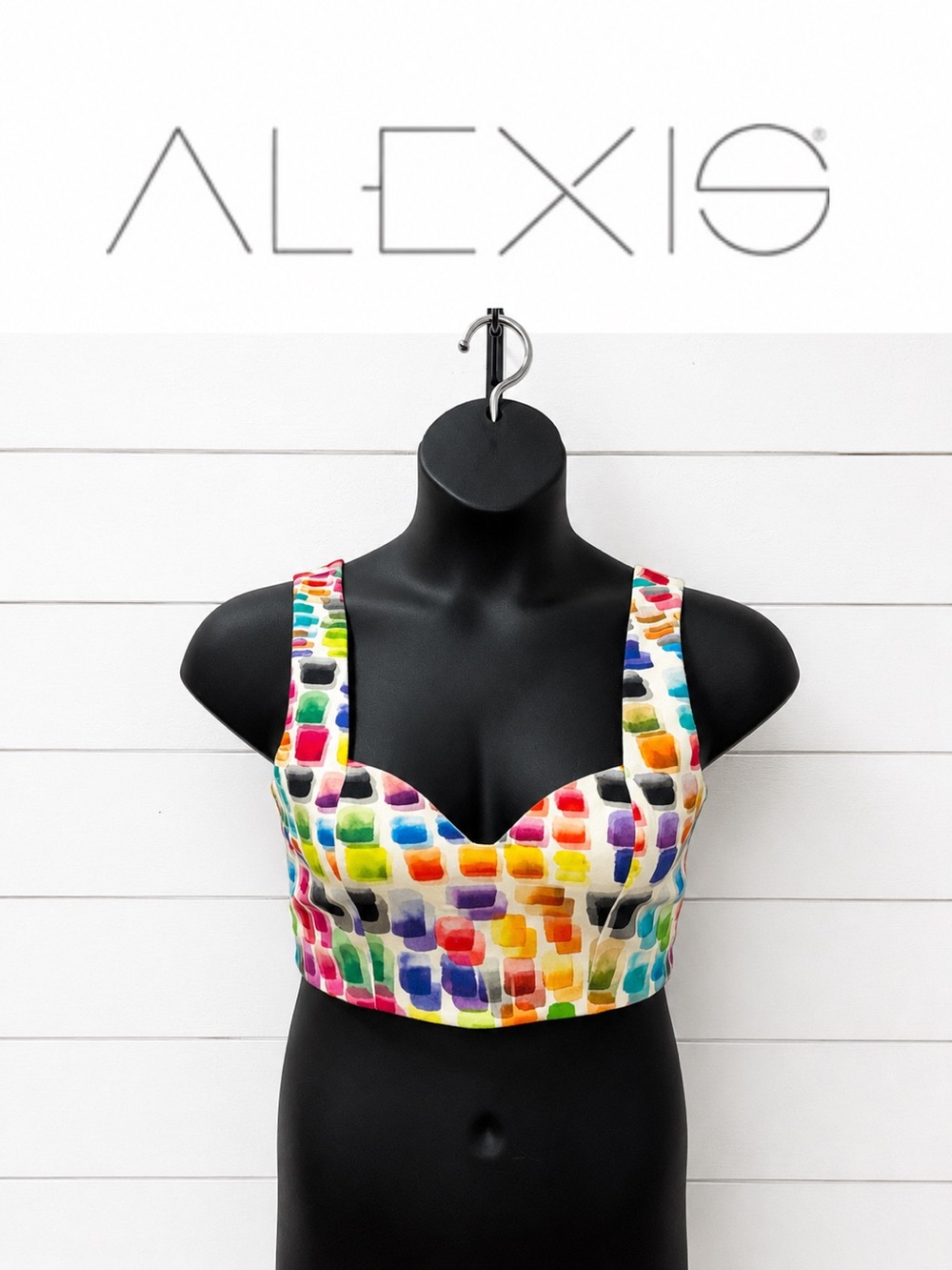 Alexis Designer Crop Top – Multicolour – Size L
